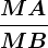 \dpi100 \fracMAMB