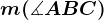 m(\measuredangle ABC)