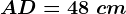 AD=48\ cm