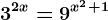 3^2x=9^x^2+1