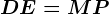 DE=MP