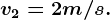 v2=2 m/s.
