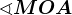 \sphericalangle MOA