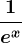 \frac1e^x