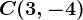 C(3, -4)