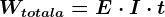 Wtotala=E\cdot I\cdot t