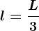 l= \fracL3