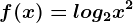 f(x)=log2x^2