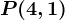 P(4,1)