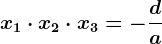 x1\cdot x2\cdot x3=-\fracda