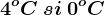 4^oC \: si \: 0^oC