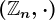 \left(\mathbbZn,\cdot\right)