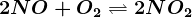 2NO+O2<--> 2NO2