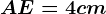 AE=4 cm
