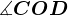 \measuredangle COD