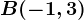 B(-1,3)