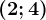 (2; 4)