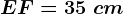 EF=35\ cm