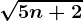 \dpi100 \sqrt5n+2