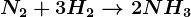 N2+3H2--> 2NH3