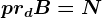 prdB=N