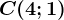 C(4;1)