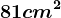 81cm^2