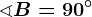 \sphericalangle B=90^\circ