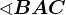 \sphericalangle BAC