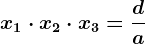 x1\cdot x2\cdot x3=\fracda