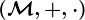 (\mathcalM,+,\cdot)