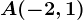 A(-2,1)