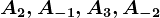A2,A-1,A3,A-2