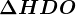 \Delta HDO