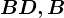 BD ,B