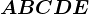 ABCDE