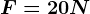 F=20N