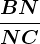 \fracBNNC