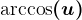 \textarccos(u)