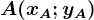 A(xA;yA)