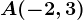 A(-2,3)