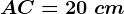 AC=20\ cm