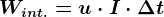 Wint.=u\cdot I\cdot \Delta t