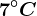 7^\circC