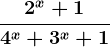 \frac2^x+14^x+3^x+1