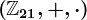 \left(\mathbbZ21,+,\cdot\right)