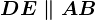 DE \parallel AB