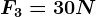F3=30 N