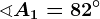 \sphericalangle A1=82^\circ
