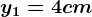 y1=4cm